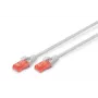 Kabel sieciowy Digitus CAT 6 U/UTP patch cord RJ-45 Cat6 10m szary