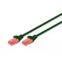 DIGITUS Patch kabel - CAT6 - U/UTP - Snagless - Cu - 10m - zielony
