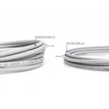 DIGITUS cienki Patch kabel - CAT6 - U/UTP - Snagless - Cu - 2m - szary
