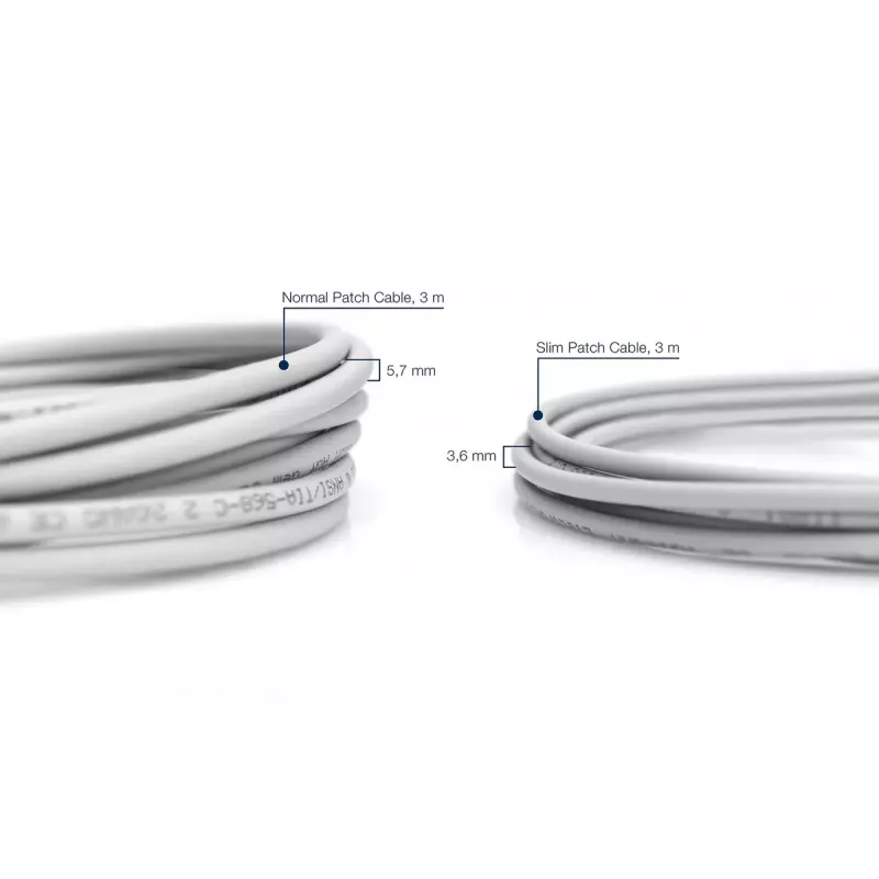 DIGITUS cienki Patch kabel - CAT6 - U/UTP - Snagless - Cu - 2m - szary