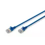 DIGITUS cienki Patch kabel - CAT6A - F-FTP - 1m - niebieski