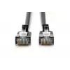DIGITUS cienki kabel krosowy - CAT6A - F-FTP - 2m - czarny