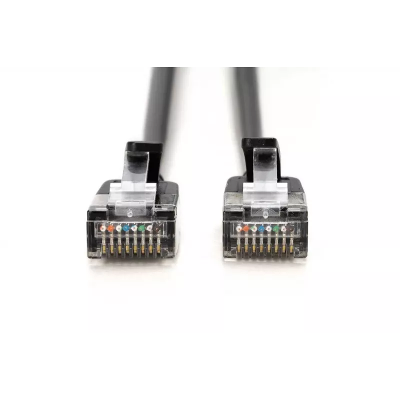 DIGITUS cienki kabel krosowy - CAT6A - F-FTP - 2m - czarny