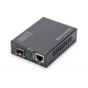 DIGITUS Konwerter mediów, SFP 10/100/1000Base-T do gniazda SFP, w zestawie zasilacz, bez modułu SFP