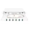 DIGITUS Fiber Optic Sliding Splice Box, 1U, Equipped 6x SC duplex, incl. M 25 Screw, Splice Cassette Color Pigtails OM3, Adapter