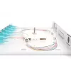 DIGITUS Fiber Optic Sliding Splice Box, 1U, Equipped 6x SC duplex, incl. M 25 Screw, Splice Cassette Color Pigtails OM3, Adapter
