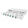 DIGITUS Fiber Optic Sliding Splice Box, 1U, Equipped 6x SC duplex, incl. M 25 Screw, Splice Cassette Color Pigtails OM3, Adapter