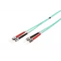 Światłowodowy kabel krosowy DIGITUS, ST na ST wielomodowy 50/125 µ, duplex długość 5 m klasa OM3