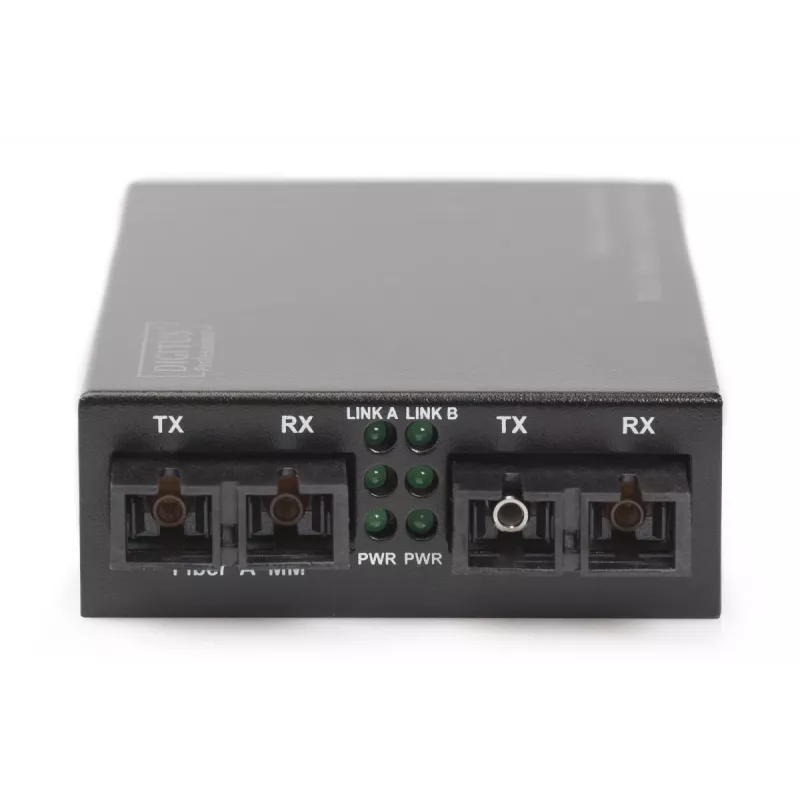 DIGITUS Konwerter mediów Multi/Singlemode Gigabit, długość fali: 850nm 1310nm, 20km
