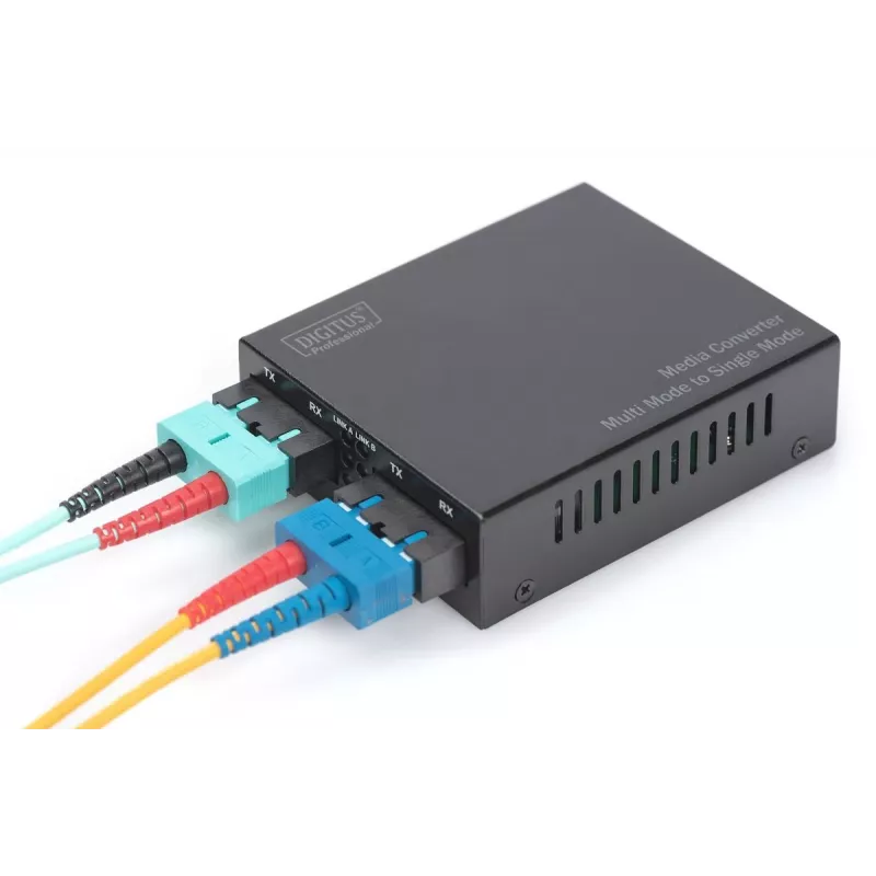 DIGITUS Konwerter mediów Multi/Singlemode Gigabit, długość fali: 850nm 1310nm, 20km