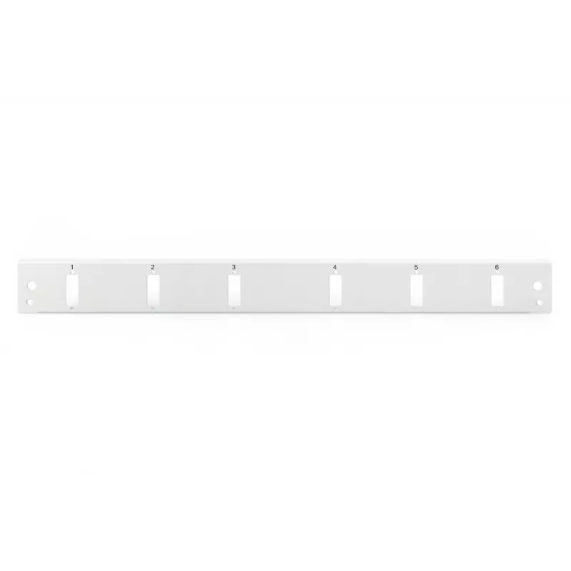 DIGITUS Fo Panel czołowy Quick Lock 6x Sc Dx pionowo szary