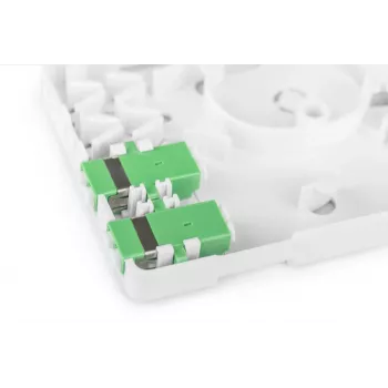 DIGITUS Obudowa FTTH, z adapterem 2x LC(APC) DX, montaż natynkowy