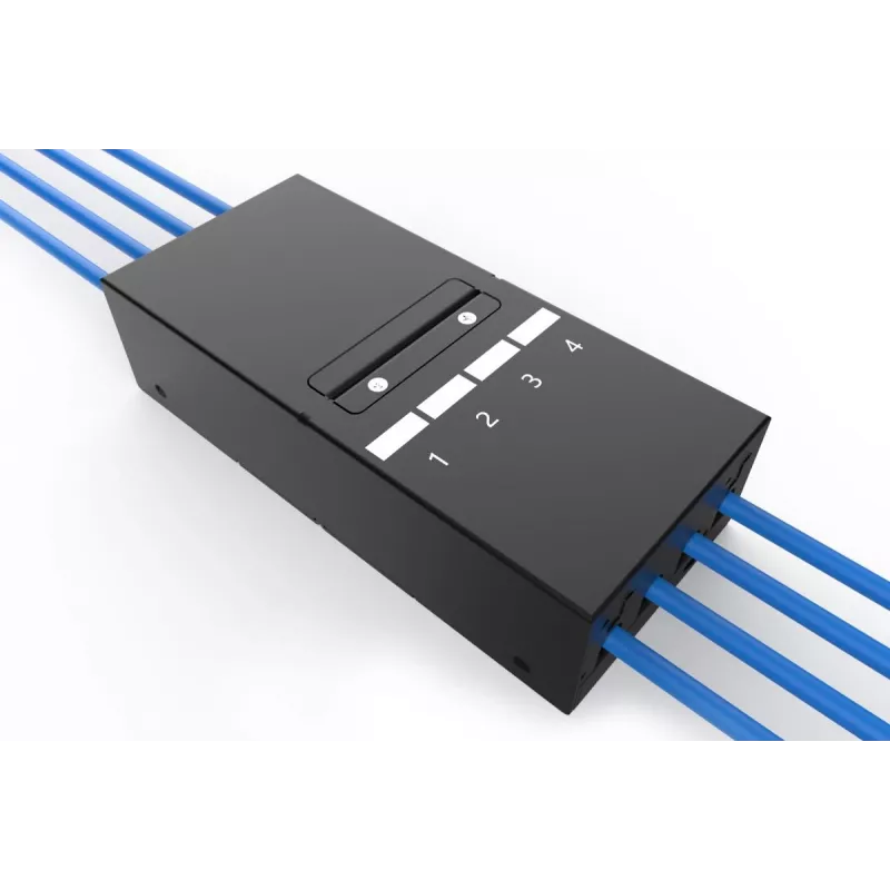 DIGITUS Consolidation Point Box - 4 porty, moduły Keystone z inteligentnym zarządzaniem kablami