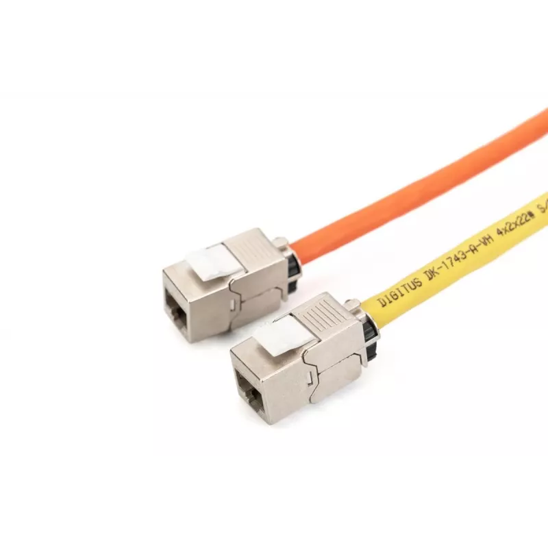 DIGITUS CAT6a Keystone Jack - ekranowany, połączenie beznarzędziowe - inteligentny menedżer kabli - 24 szt.