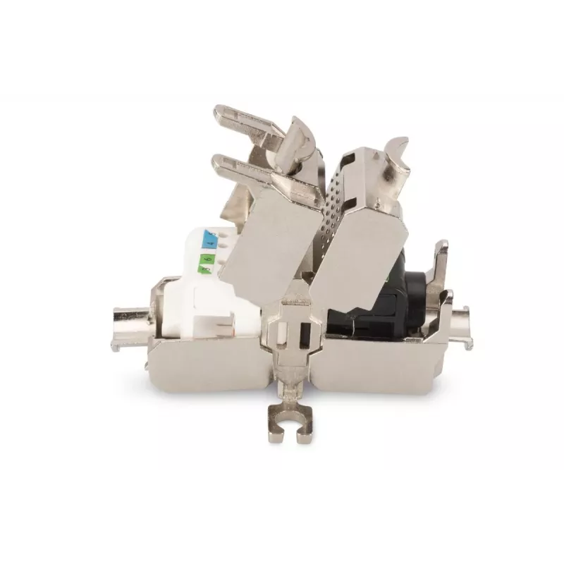 Łącznik terenowy DIGITUS CAT6A, 500 MHz, AWG 22-26, w pełni ekranowany, konstrukcja keystone, 26x35x80 mm