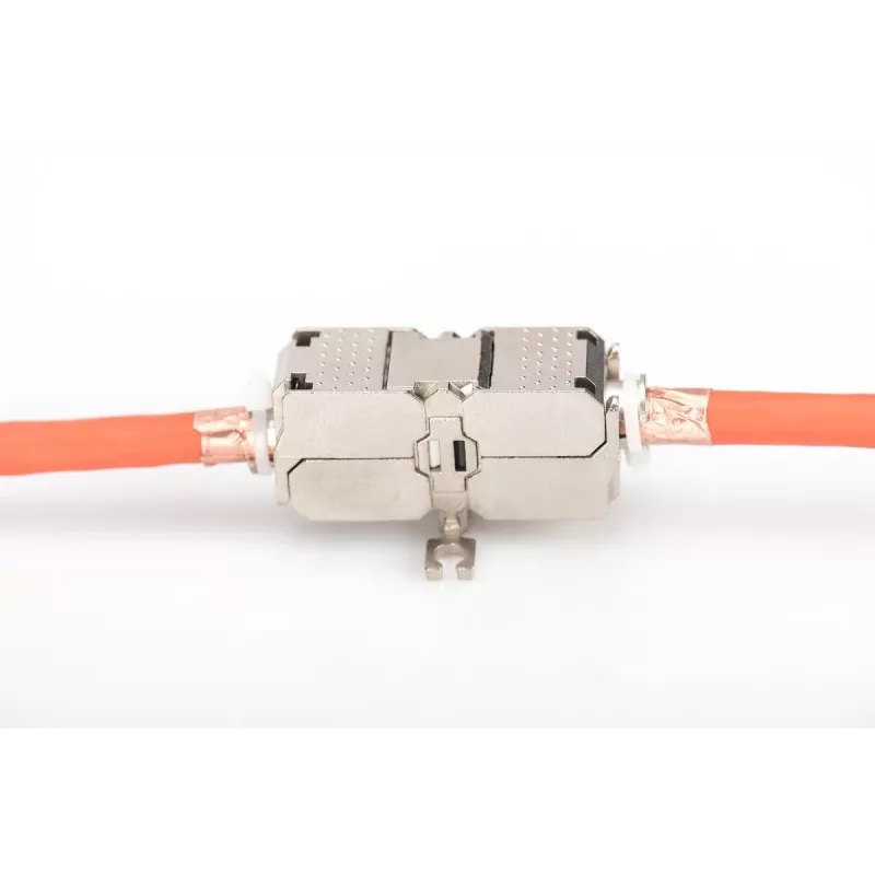 Łącznik terenowy DIGITUS CAT6A, 500 MHz, AWG 22-26, w pełni ekranowany, konstrukcja keystone, 26x35x80 mm