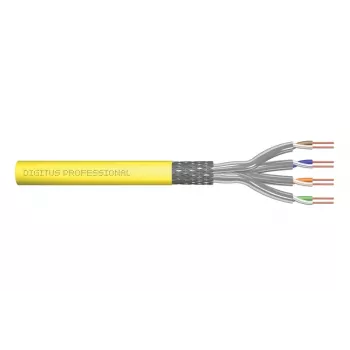 Kabel instalacyjny DIGITUS - CAT 7A - S/FTP - AWG 22/1 simplex - 500 m - żółty - B2ca