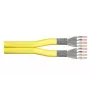 Kabel instalacyjny DIGITUS - Cat 7a - S/FTP - AWG 22/1 duplex - 100 m - Żółty