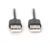 Kabel połączeniowy DIGITUS USB Typ A M/m 1.8m kompatybilny z USB 2.0