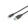 Kabel połączeniowy DIGITUS ASSMANN USB Type-C, Typ C na A M/M, 1m w pełni funkcjonalny, Gen2, 3A, 10GB, wersja 3.1, CE, czarny