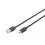 DIGITUS ASSMANN Przewód połączeniowy USB Type-C, typ C do A M/M, 3m, 3A, 480MB, wersja 2.0, czarny