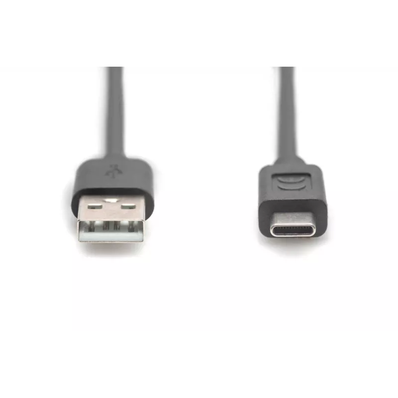 DIGITUS ASSMANN Przewód połączeniowy USB Type-C, typ C do A M/M, 3m, 3A, 480MB, wersja 2.0, czarny