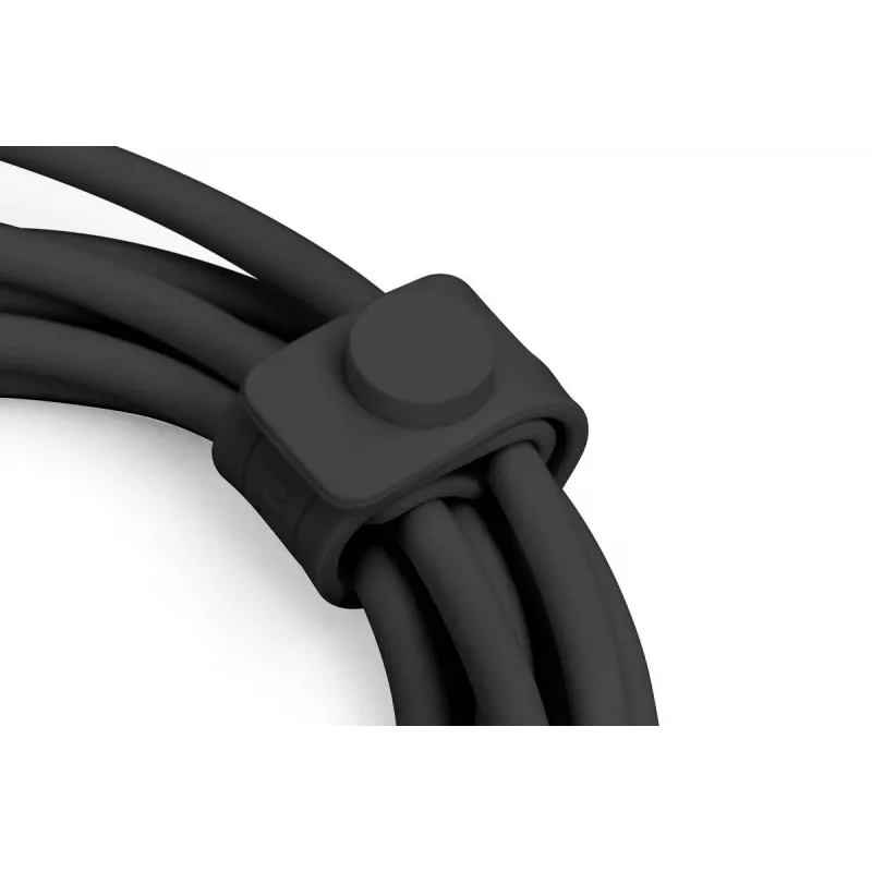 Kabel ładujący DIGITUS USB, silikonowy, USB-A - Lightning, 2m, USB 2.0, 12W - czarny, 2m