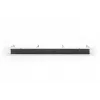 DIGITUS 1U kabel management panel with brush 4x steel rings 40x75 mm, szary (RAL 7035)
