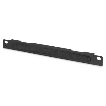 DIGITUS 10in panel do zarządzania kablami 0,5U szczotka kablowa 22x254x12mm czarny