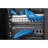 DIGITUS 10in panel do zarządzania kablami 0,5U szczotka kablowa 22x254x12mm czarny