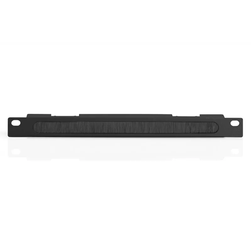 DIGITUS 10in panel do zarządzania kablami 0,5U szczotka kablowa 22x254x12mm czarny