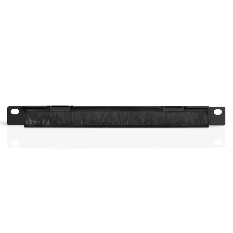 DIGITUS 10in panel do zarządzania kablami 0,5U szczotka kablowa 22x254x12mm czarny
