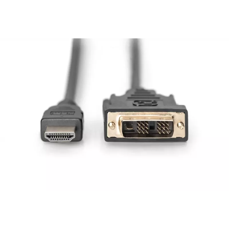 DIGITUS adapter kablowya HDMI, typ A-DVI(18+1) M/M, 2m Full HD czarny