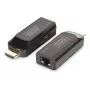 Zestaw przedłużacza Mini HDMI DIGITUS, Full HD 50m CAT6/6A/7, zasilany przez kabel Micro USB, czarny