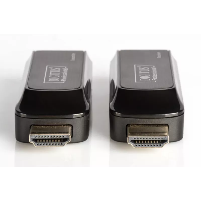 Zestaw przedłużacza Mini HDMI DIGITUS, Full HD 50m CAT6/6A/7, zasilany przez kabel Micro USB, czarny