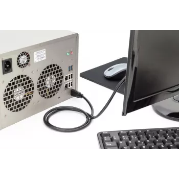 Przewód DIGITUS HDMI Premium High Speed, typ A M/M, 5m z Ethernet, Ultra HD 60p, czarny