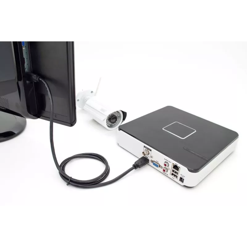 Przewód DIGITUS HDMI Premium High Speed, typ A M/M, 5m z Ethernet, Ultra HD 60p, czarny