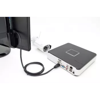 DIGITUS HDMI Premium High Speed kabel połączeniowy, typ A M/M, 3m z Ethernet, Ultra HD 60p, czarny