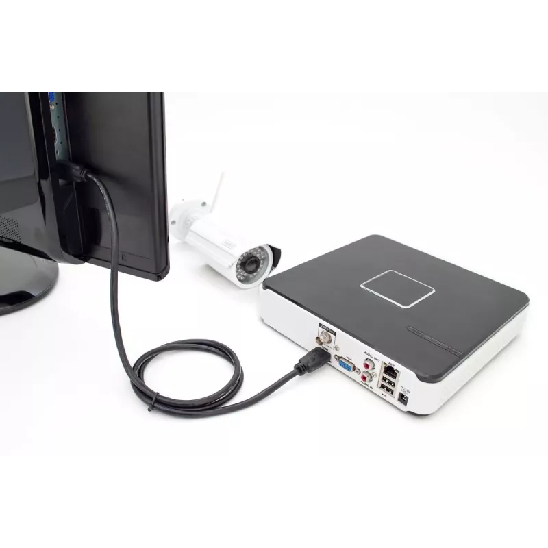 DIGITUS HDMI Premium High Speed kabel połączeniowy, typ A M/M, 3m z Ethernet, Ultra HD 60p, czarny