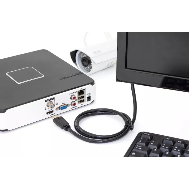 DIGITUS HDMI Premium High Speed kabel połączeniowy, typ A M/M, 3m z Ethernet, Ultra HD 60p, czarny