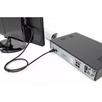 DIGITUS HDMI Premium High Speed kabel połączeniowy, typ A M/M, 1 m z Ethernetem, Ultra HD 60p, czarny