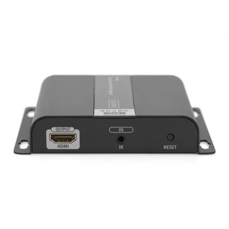 DIGITUS 4K HDMI Extender, jednostka odbiorcza IP/CAT 5, 6 (120 m), zasilana PoE