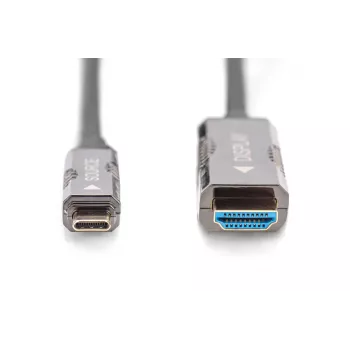 adapter kablowya AOC DIGITUS USB – Type C na HDMI FO HDMI w wersji 2.0; maks. 4Kx2K@60Hz; 20 m