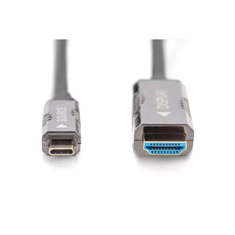 adapter kablowya AOC DIGITUS USB – Type C na HDMI FO HDMI w wersji 2.0; maks. 4Kx2K@60Hz; 20 m