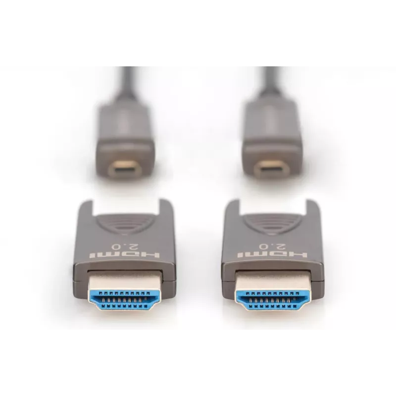 DIGITUS 4K - HDMI AOC Hybrydowy kabel światłowodowy z odłączaną wtyczką 30 m