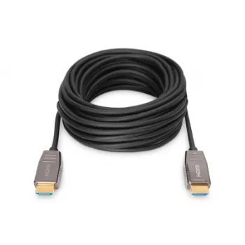 Kabel połączeniowy DIGITUS HDMI AOC z włóknem hybrydowym, typ A M/M, 20 m, UHD 8K@60Hz, CE, czarny