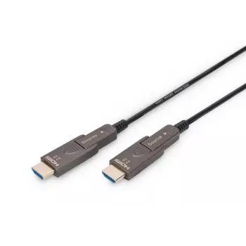 DIGITUS 4K - HDMI AOC Hybrydowy kabel światłowodowy z 20 m wtyczką demontowalną