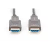 DIGITUS 4K - HDMI AOC Hybrydowy kabel światłowodowy z 20 m wtyczką demontowalną