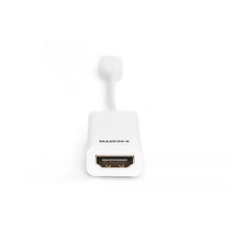 adapter kablowya DIGITUS ASSMANN DisplayPort, mini DP - HDMI typ A M/F, 15 cm, zgodny z DP 1.1a, CE, biały