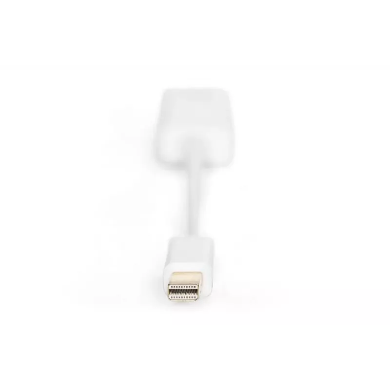 adapter kablowya DIGITUS ASSMANN DisplayPort, mini DP - HDMI typ A M/F, 15 cm, zgodny z DP 1.1a, CE, biały